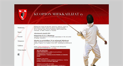 Desktop Screenshot of kuopionmiekkailijat.net